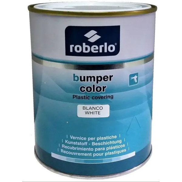 Краска структурная белая для бампера 1л ROBERLO BC-40 (арт. 44841/61159)