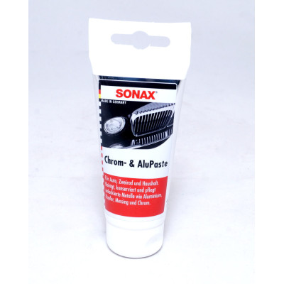 Полироль очиститель для хрома SONAX Chrome & Alupaste 75мл (308000)