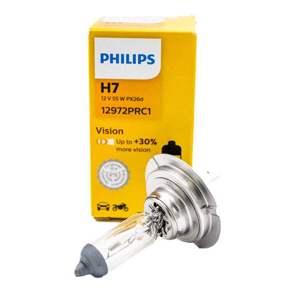 Лампа галогеновая H7 55W +30 PHILIPS