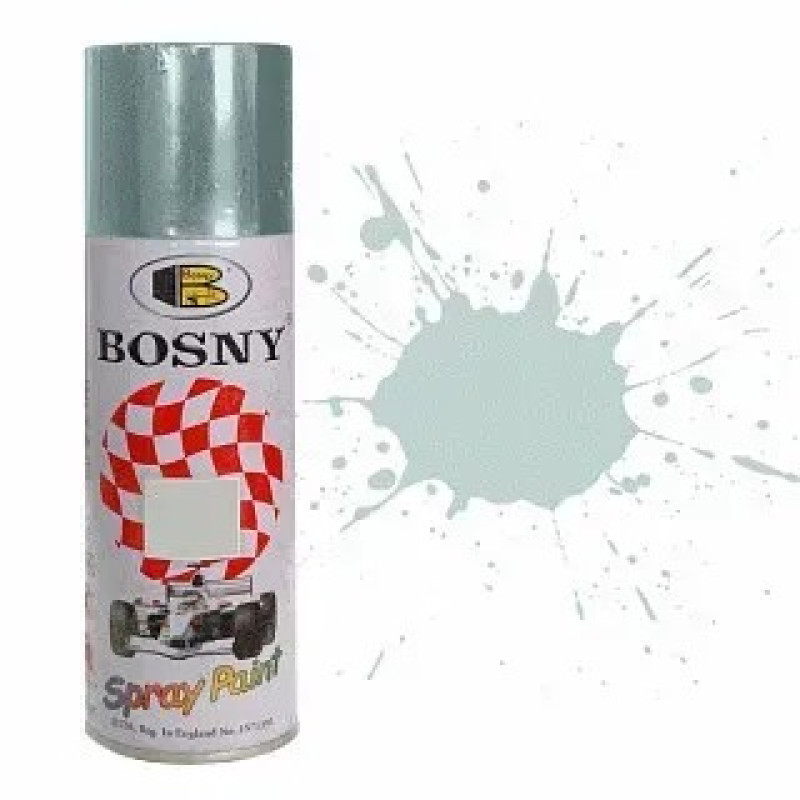 Краска акриловая в аэрозоле серебро для дисков BOSNY 400мл Краска акриловая в аэрозоле серебро для дисков BOSNY 400мл