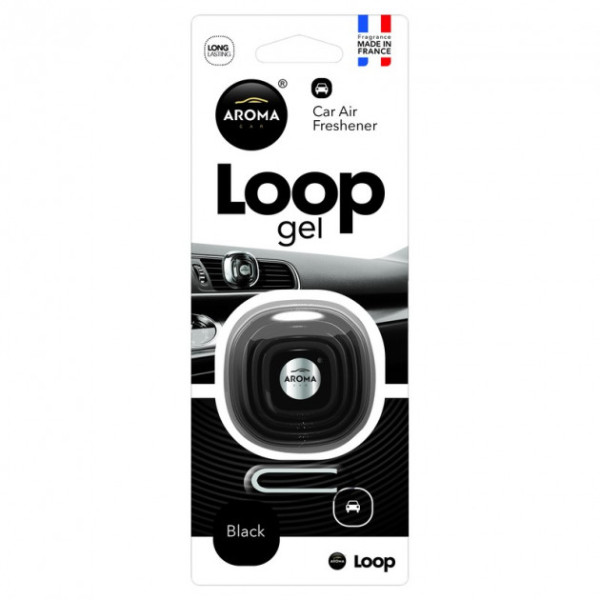 Ароматизатор Aroma Car Loop Gel Black 63113