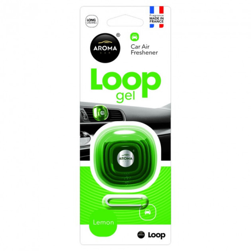 Освіжувач повітря Aroma Car Loop Gel Lemon Lemon 63116 Освіжувач повітря Aroma Car Loop Gel Lemon Lemon 63116