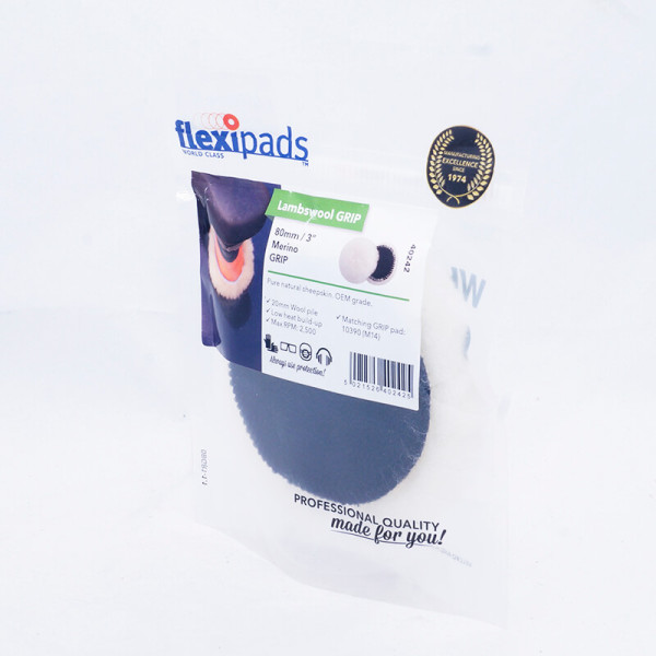 Круг полировочный лама из Flexipads Lambs Wool Velcro 80 мм. (3