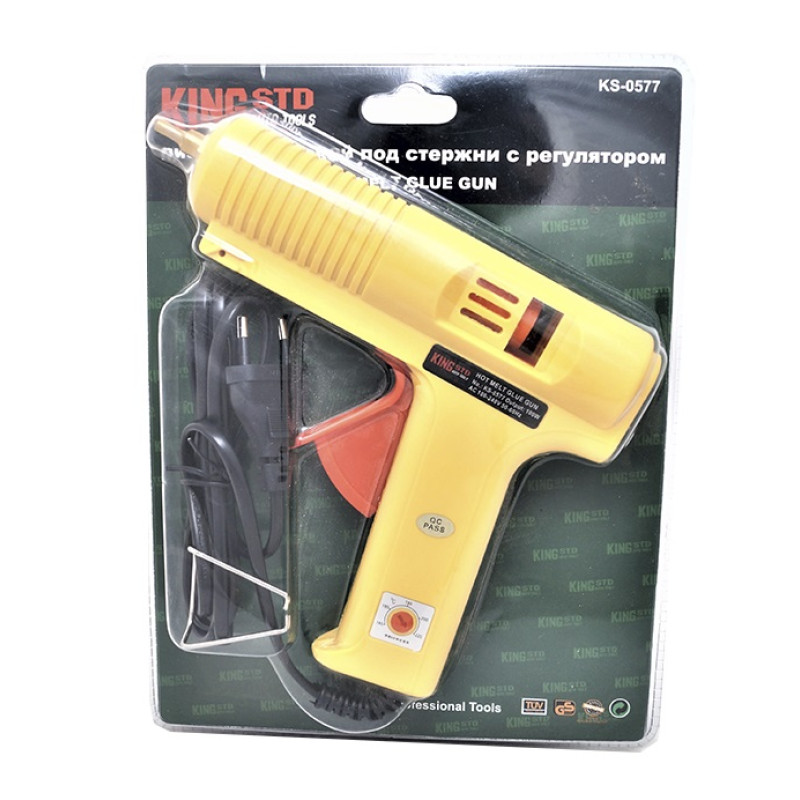 Пістолет клейовий KING STD KS-0577, з регулятором Пістолет клейовий KING STD KS-0577, з регулятором