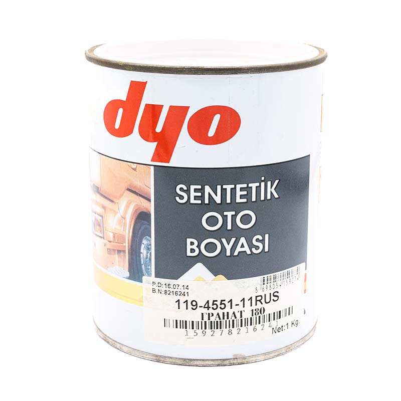 Краска синтетическая алкидная для авто DYO Lada 180 гранат 1л