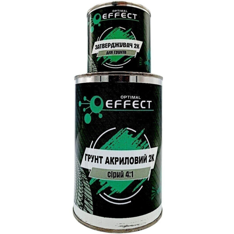Ґрунт 2К акриловий світло-сірий 4:1 (0,8л. + затв. 0,16л.) EFFECT 370110