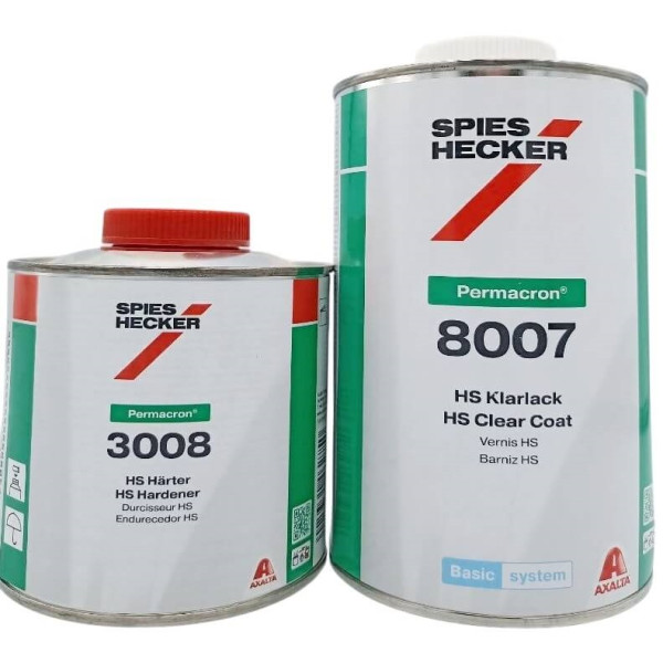 Прозрачный лак SPIES HECKER 8007 HS 1 л + отв. 3008 0,5 л(арт.8007/3008)