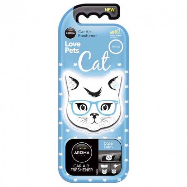 Ароматизатор Aroma Car Cat Ocean Calm Океанский бриз 92569