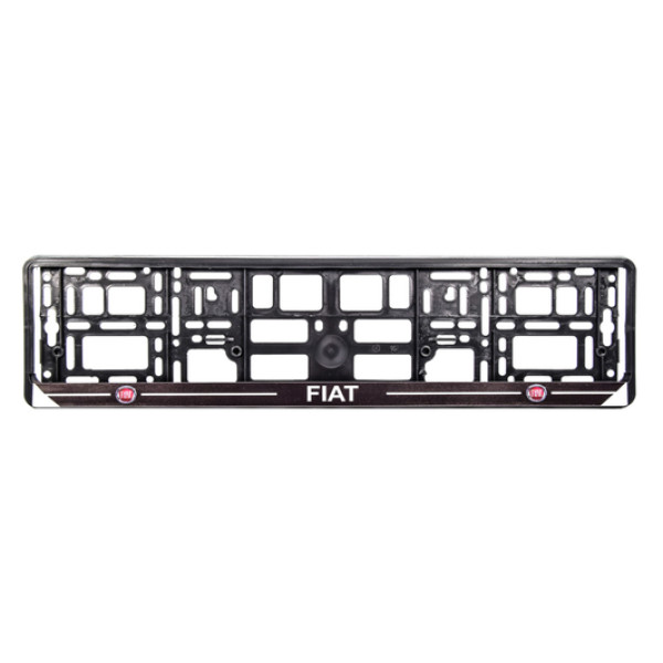 Рамка для номерного знака Carlife NH072 черная на Fiat