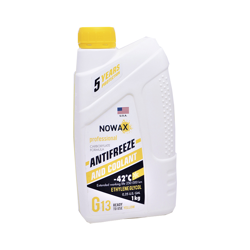 Антифриз NOWAX G13 желтый, готовая жидкость, 1 кг (NX01012) Антифриз NOWAX G13 желтый, готовая жидкость, 1 кг (NX01012)