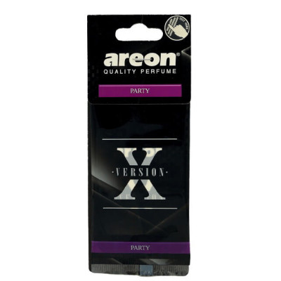 Освежитель воздуха AREON Х-Version листик с тестером Party (AXV01)