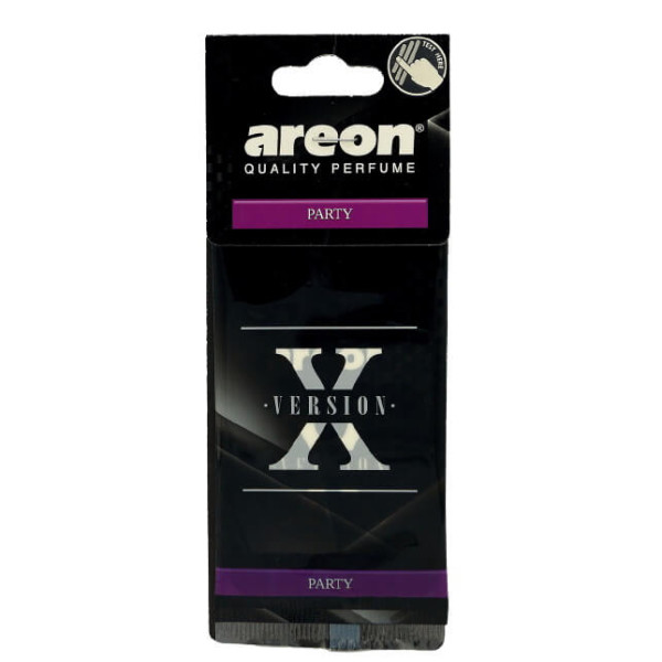 Освежитель воздуха AREON Х-Version листик с тестером Party (AXV01)