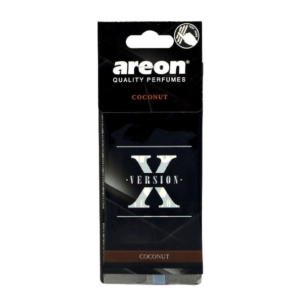 Освежитель воздуха AREON Х листик с тестером Сoconut (кокосовый орех) (арт. AXV04)