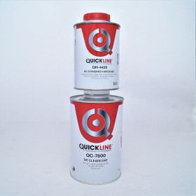 Лак акрил-уретановий швидковисихаючий QuickLine Antiscratch HS QC-7600 (1л) + відп. QH-4420 (0,5л)