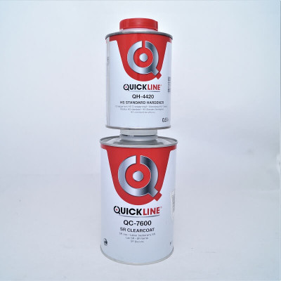 Лак акрил-уретановий швидковисихаючий QuickLine Antiscratch HS QC-7600 (1л) + відп. QH-4420 (0,5л)