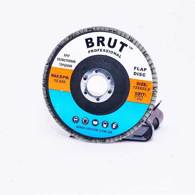 Диск лепестковый торцевой 125мм P80 Brut (103105)