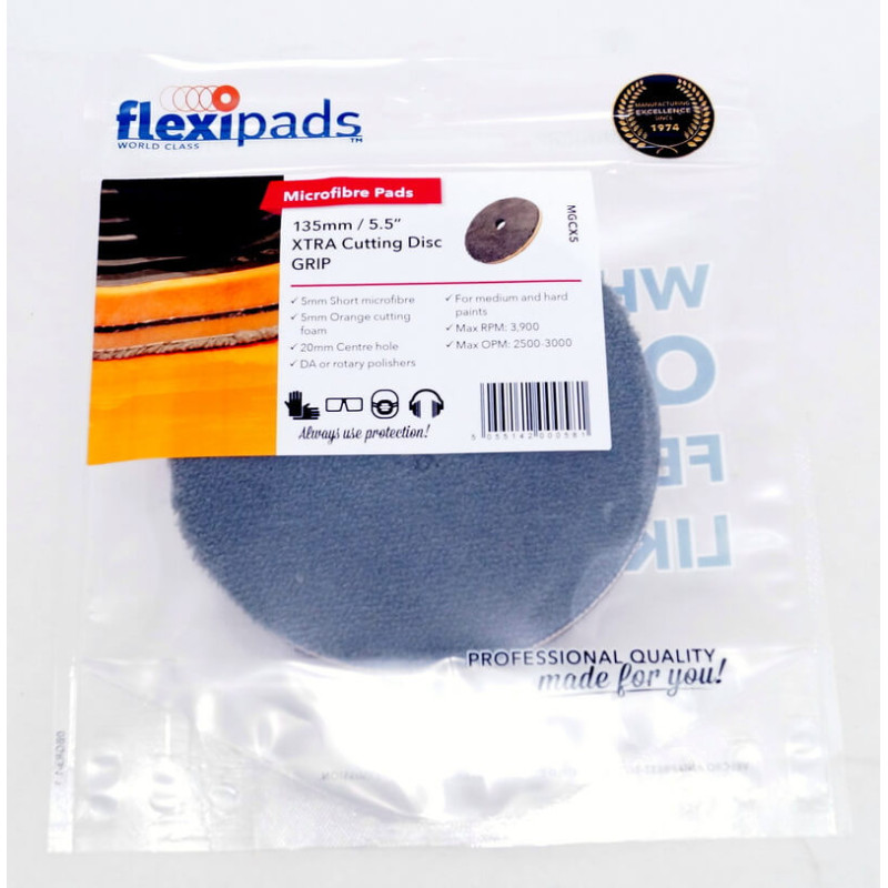Круг полировальный микрофибровый экстра режущий - Flexipads Microfibre XTRA Cutting (d135мм)