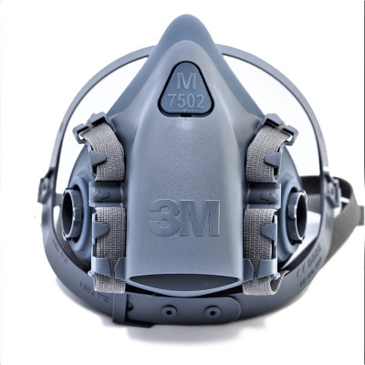 Полумаска 3M 7502 силиконовая, средняя М, (оригинал с голограммой и фильтрами)
