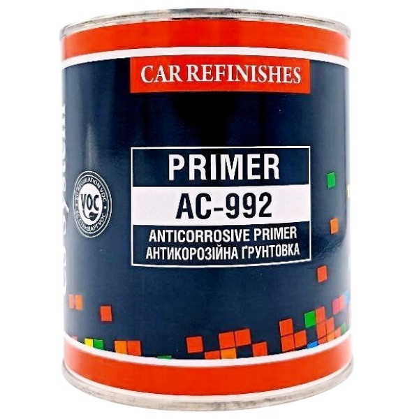 Грунт алкидно-акриловый, черный, CS System АС-992, 1,1 кг
