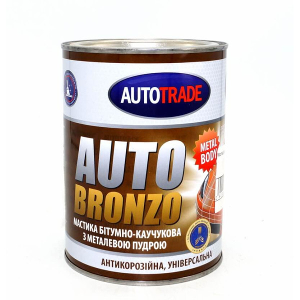 Мастика битумно-каучуковая бронза AUTOTRADE 1 л