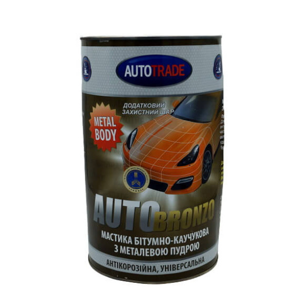 Мастика битумно-каучуковая бронза антикоррозионная универсальная AUTOTRADE BR 5 л