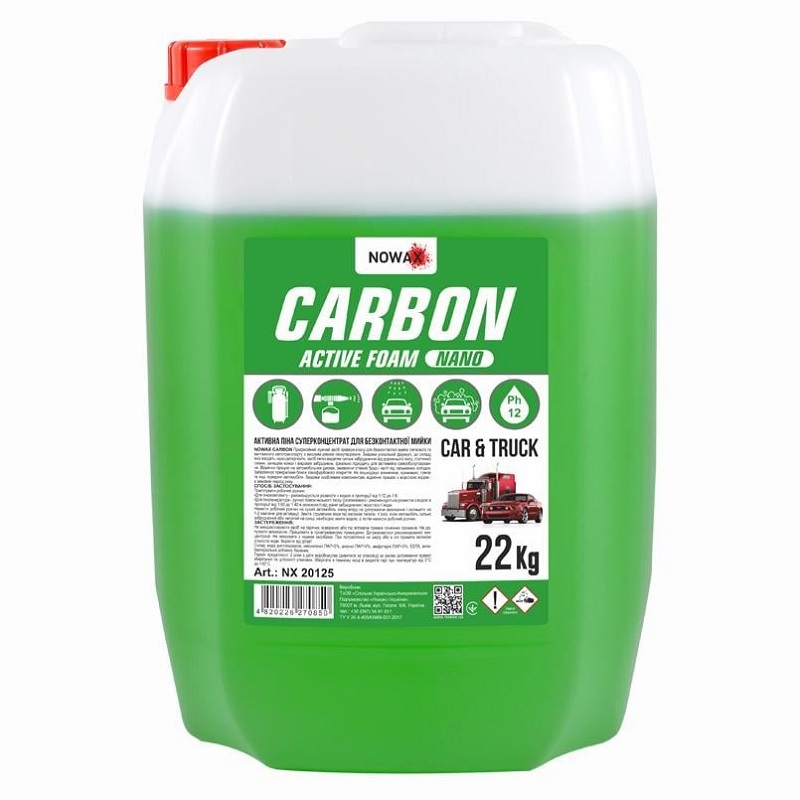 Пена активная суперконцентрат Nowax NX20125 Carbon Nano Active Foam 22кг (цена за 1 кг)