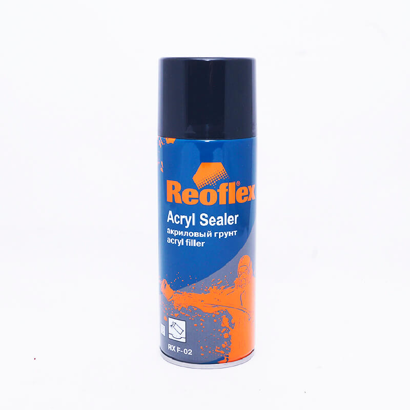 Акриловий ґрунт в аерозолі Reoflex RX F-02, чорний Акриловий ґрунт в аерозолі Reoflex RX F-02, чорний