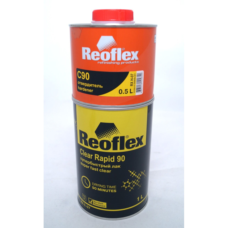 Супербыстрый акриловый лак Reoflex UHS Clear Rapid C90 1л + отв. 0,5 л (RX C-07) Супербыстрый акриловый лак Reoflex UHS Clear Rapid C90 1л + отв. 0,5 л (RX C-07)