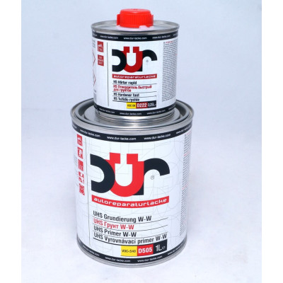 Грунт UHS W-W DUR D505 (1л) серый мокрый по мокрому + отв. D222 (0,25л)