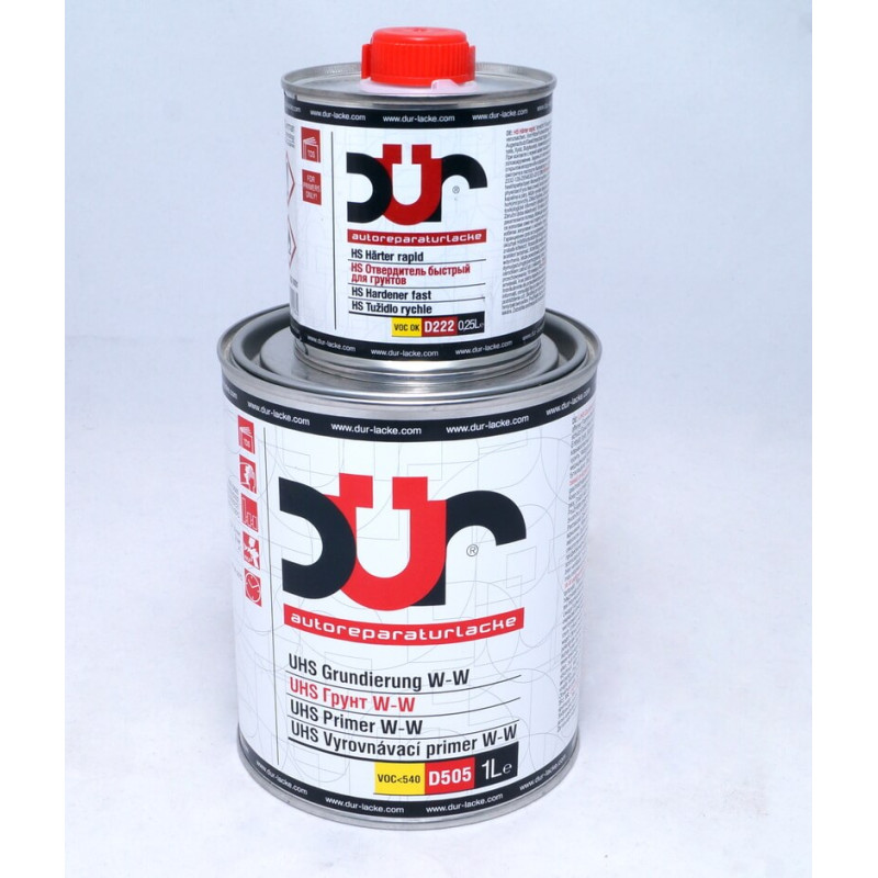 Грунт UHS W-W DUR D505 (1л) серый мокрый по мокрому + отв. D222 (0,25л) Грунт UHS W-W DUR D505 (1л) серый мокрый по мокрому + отв. D222 (0,25л)