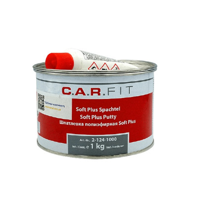Шпатлевка полиэфирная наполняющая Soft Plus, 1кг, 2-124-1000, C.A.R.FIT