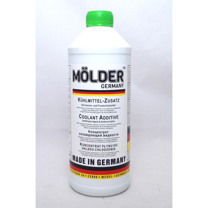 Антифриз MOLDER KF-015-G11 GRN, зелений концентрат 1,5л Антифриз MOLDER KF-015-G11 GRN, зелений концентрат 1,5л