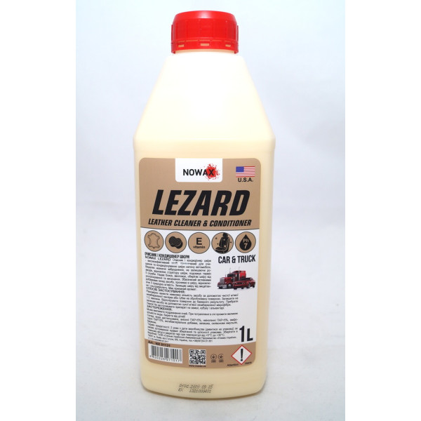 Очиститель и кондиционер кожи NOWAX LEZARD, готовый раствор 1л (NX01131)