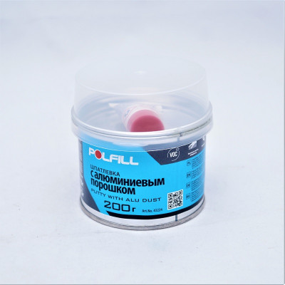Шпатлевка с алюминием Polfill, 0,2 кг (43224)