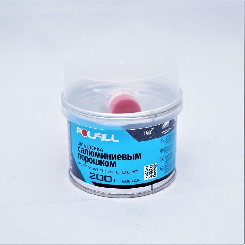 Шпатлевка с алюминием Polfill, 0,2 кг (43224)