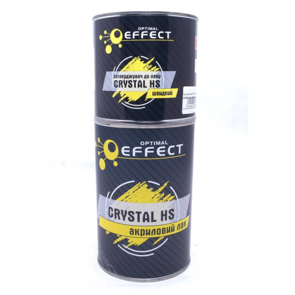 Лак акриловый HS Crystal 1л. + отвердитель быстрый 0,5л EFFECT