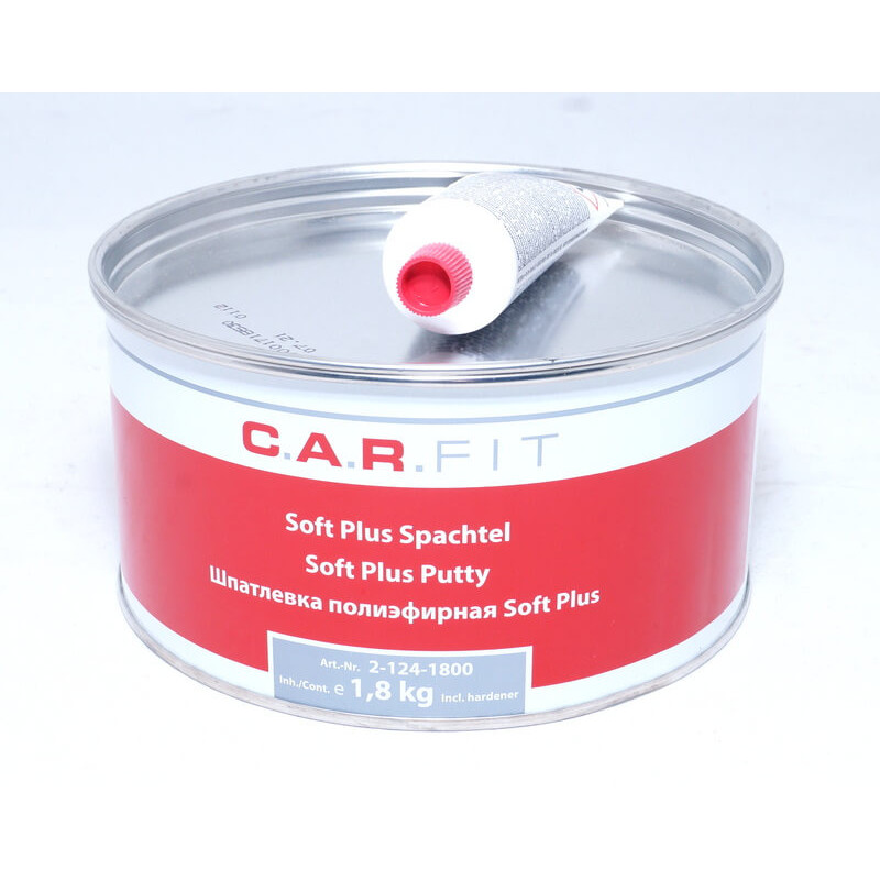 Шпаклевка полиэфирная легкая Soft Plus 1.8 кг CARFIT (2-124-1800)