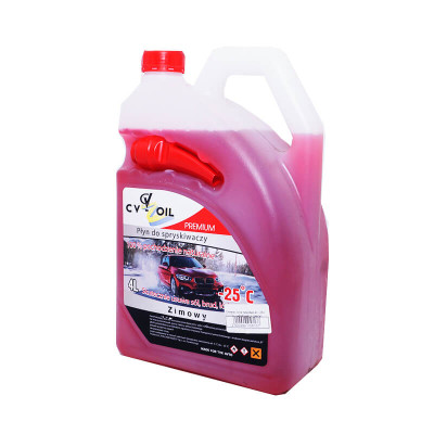 Омыватель стекла зимний (-25°С) CV OIL, красный, 4л