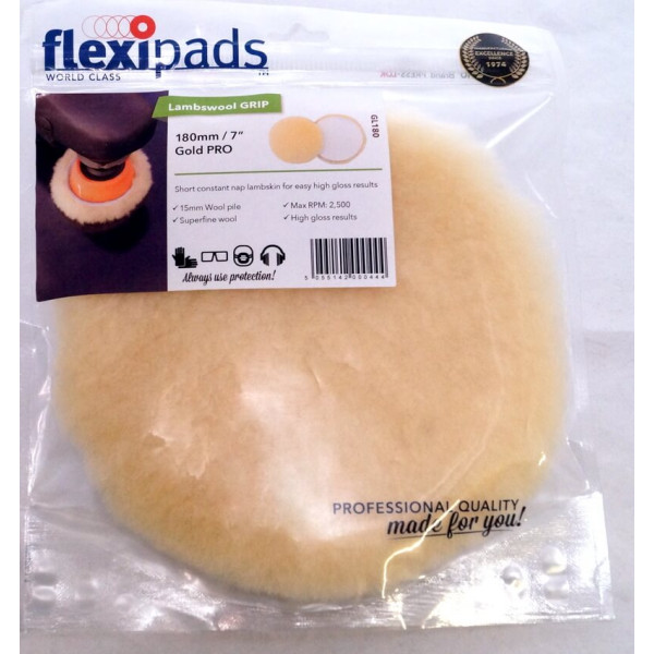 Полировальный шерстяной круг, Flexipads Gold Pro 180 мм. (7