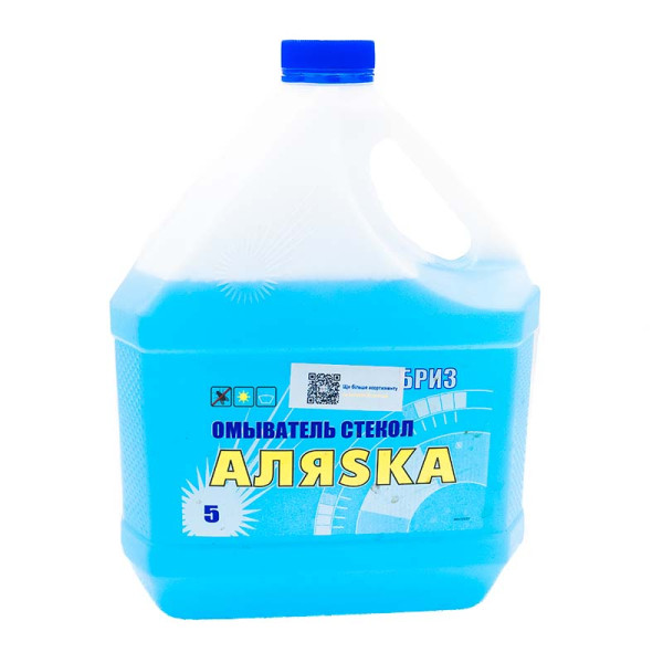 Омыватель стекла летний (бриз) синий Аляска 5л