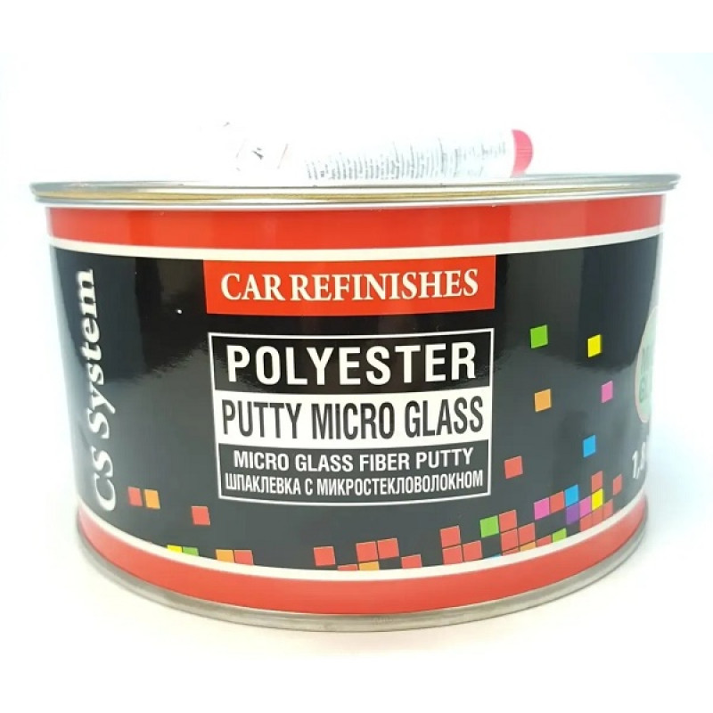 Шпаклівка зі скловолокном 1.8кг CS System Micro Glass м'яка (3мм) Шпаклівка зі скловолокном 1.8кг CS System Micro Glass м'яка (3мм)