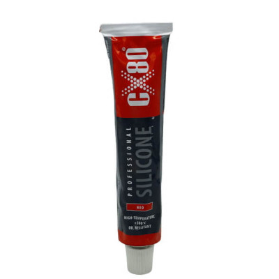 Силиконовый герметик прокладки CX-80 PROFESSIONAL SILIKON. 80 мл красный