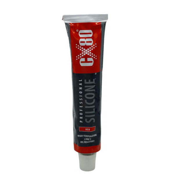 Силиконовый герметик прокладки CX-80 PROFESSIONAL SILIKON. 80 мл красный