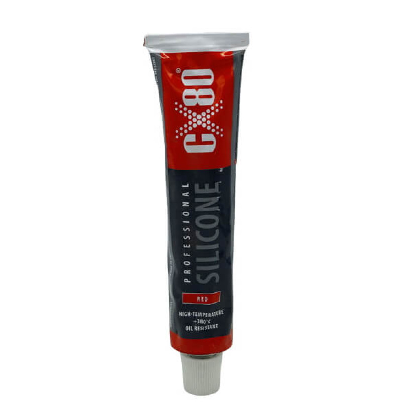Силиконовый герметик прокладки CX-80 PROFESSIONAL SILIKON. 80 мл красный