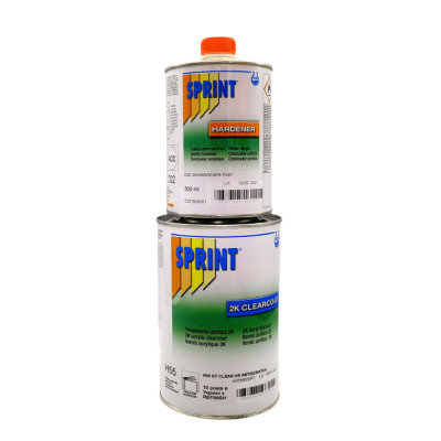 Лак акриловый Sprint H55 GT HS Anti-Scratch (стойкий к царапинам) 1л + отв. 0,5л