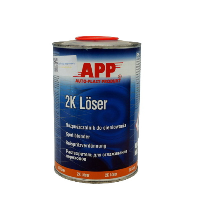 Растворитель для тонирования (переходов) App 030350 2K-Löser, 1л Растворитель для тонирования (переходов) App 030350 2K-Löser, 1л