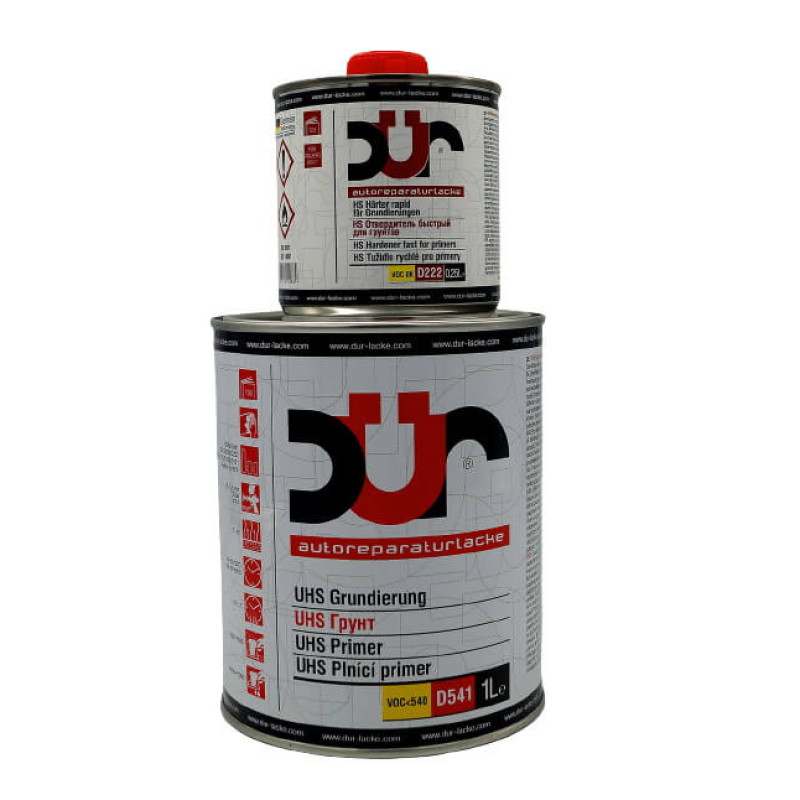 Грунт акриловый UHS DUR 4+1 (1л) D541 серый + отв. D222 (0,25л) Грунт акриловый UHS DUR 4+1 (1л) D541 серый + отв. D222 (0,25л)