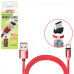 Кабель магнитный PULSO USB - Micro USB 2,4А, 2m, red (MC-2302M RD)