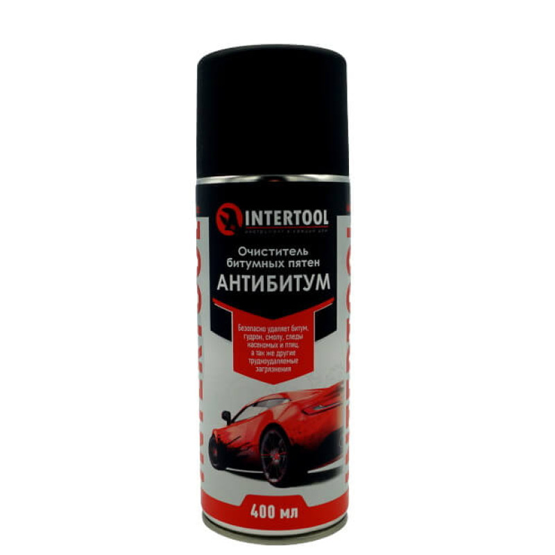 Очиститель битумных пятен, аэрозоль 400 мл INTERTOOL FS-6940 Очиститель битумных пятен, аэрозоль 400 мл INTERTOOL FS-6940