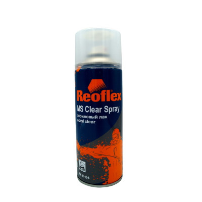 Акриловый лак Reoflex аэрозоль прозрачный RX C-04, 520 мл